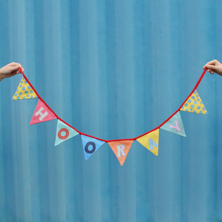 Hooray Bunting Sewing Project by Poppy Treffry.