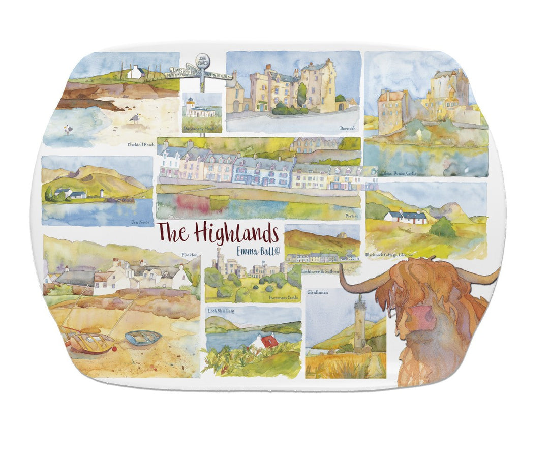 The Highlands Melamine Scatter Tray from Emma Ball