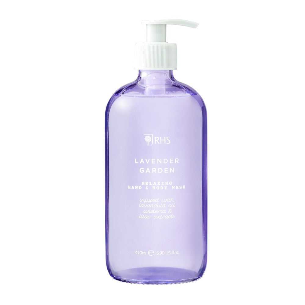 RHS Lavender Garden Hand & Body Wash.