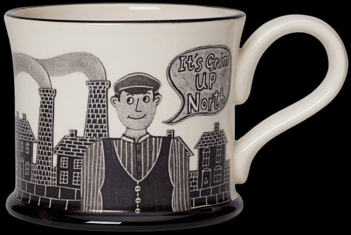 It's Grim Up North Mug by Moorland Pottery