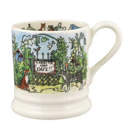 Emma Bridgewater The Good Life In The Garden Mug Half Pint Mug. 
