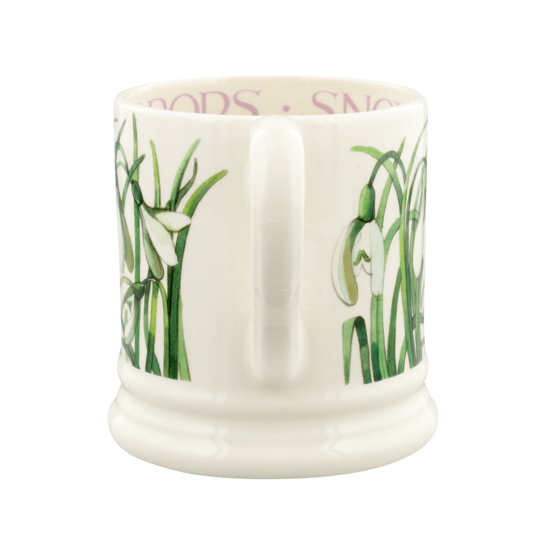 Emma Bridgewater Snowdrop hand made 1/2 pint Mug.