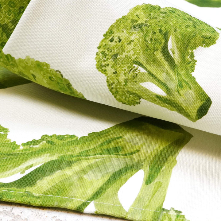 Broccoli Tea Towel by Corinne Alexander.