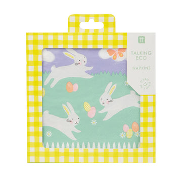 Spring Bunny Napkins by Talking Tables. Image
