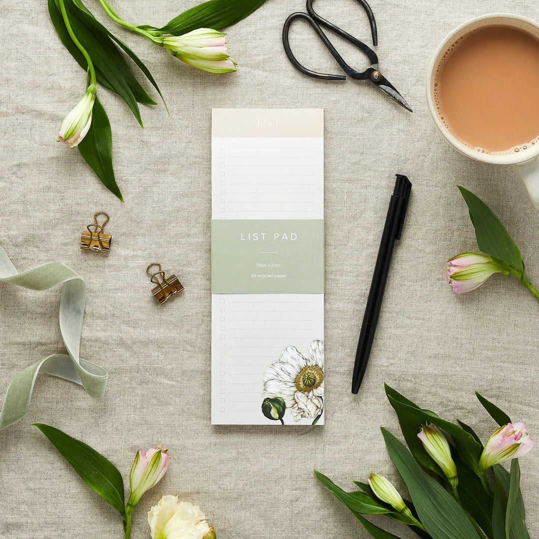 Spring Blossom To Do List Pad by Catherine Lewis Design