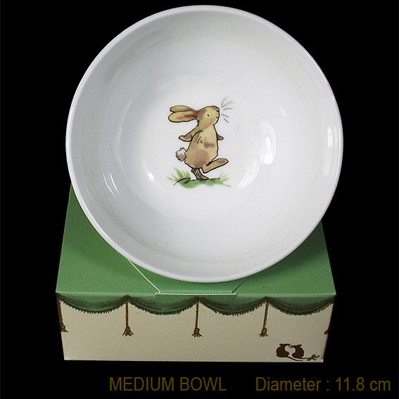 Bunny Exploring china bowl by artist Anita Jeram from Two Bad Mice