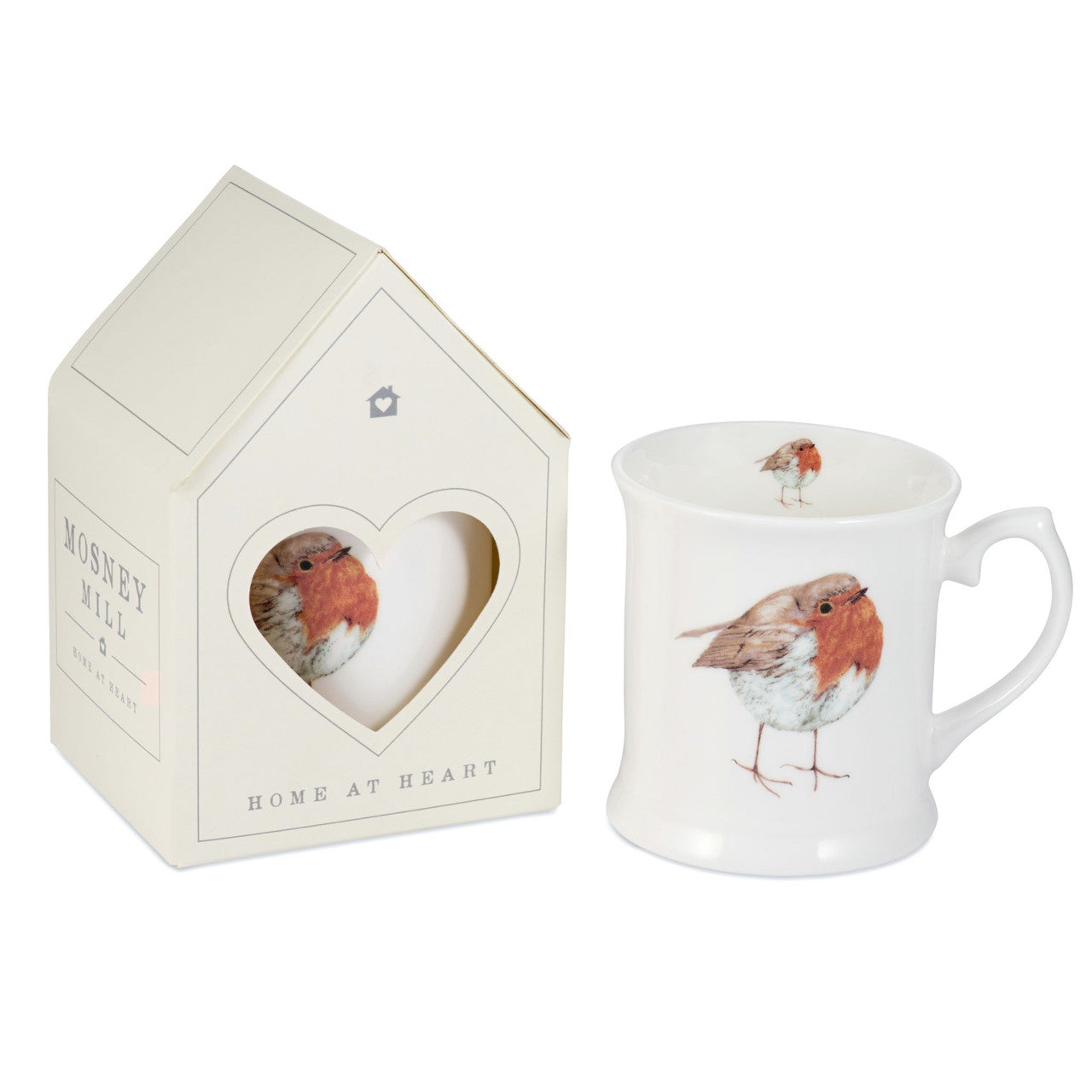 Mosney Mill Robin White China Mug