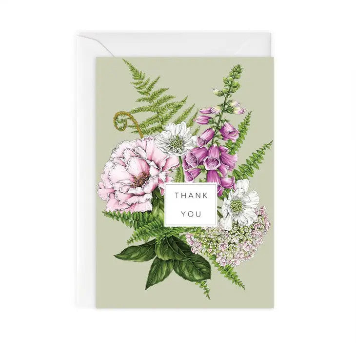 Summer Garden - Thank You - Card