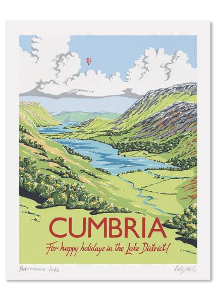 Kelly Hall Cumbria Print. Printed in England.