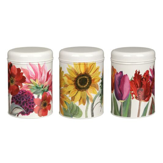 Emma Bridgewater Flowers Set of Three Caddies
