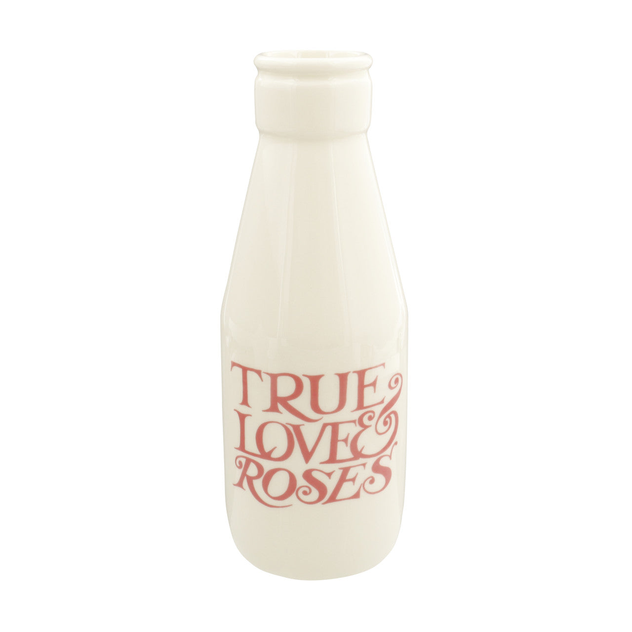 Pink Toast True Love & Roses Large Milk Bottle