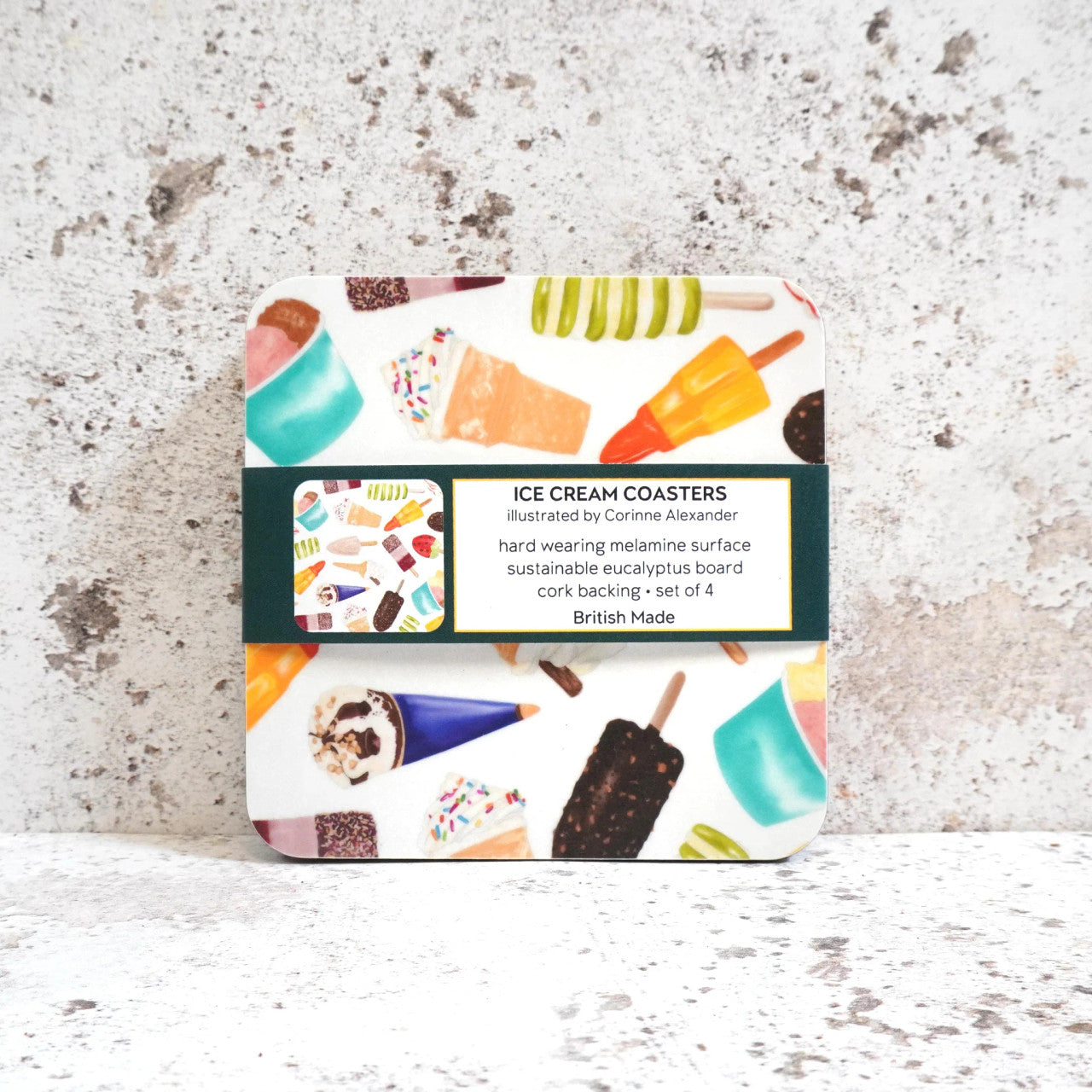 Ice Cream Coaster Set by Corinne Alexander