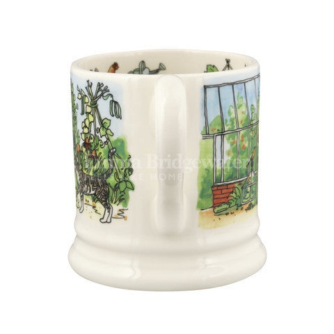 Emma Bridgewater The Good Life In The Garden Mug Half Pint Mug. 