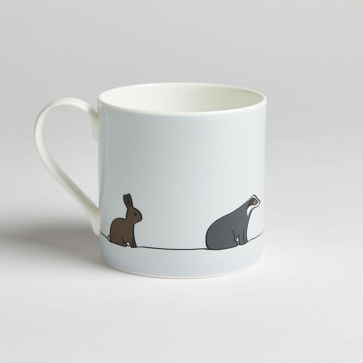 Large Woodland Collection Bone China Mug by Jin Designs.