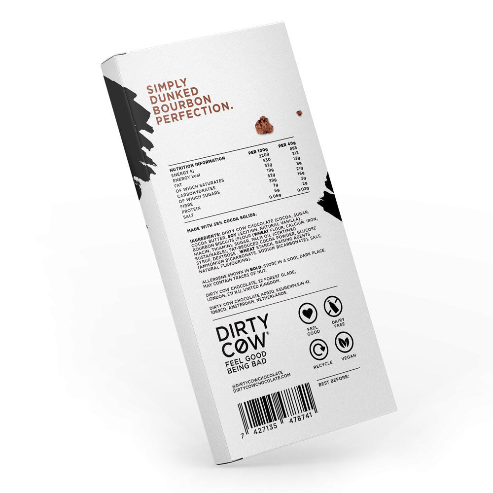 Chunky Dunky Plant Based Chocolate Bar 80g by Dirty Cow