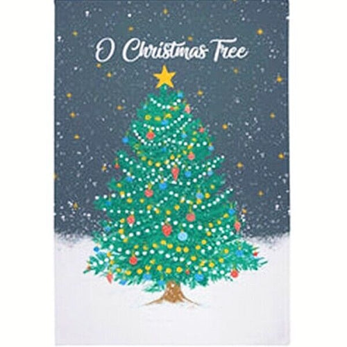 O Christmas Recycled Cotton Tea Towel.