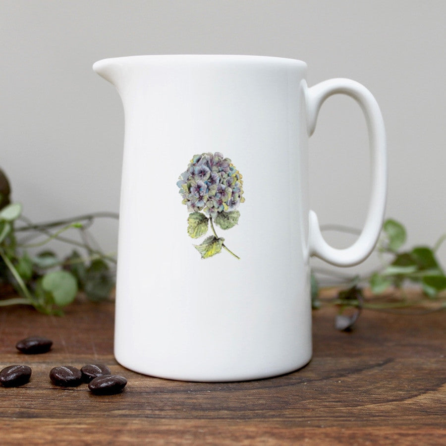 Hydrangea Bone China Half Pint Jug by Toasted Crumpet.