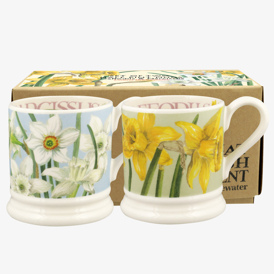 Boxed set of 2 Emma Bridgewater 1/2 pint mugs.