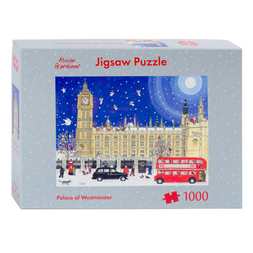 Alison Gardiner Christmas at the Palace of Westminster 1000 pice Jigsaw Puzzle Image