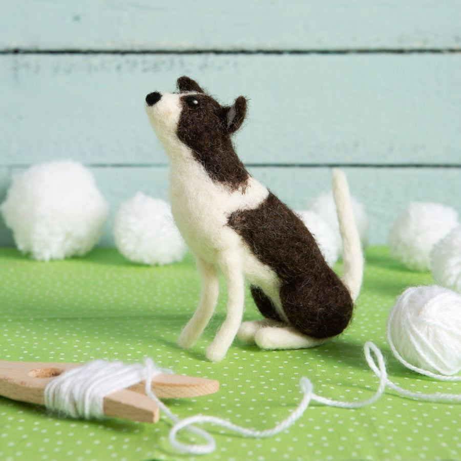 Border Collie Needle Felting Kit by Hawthorn Handmade.