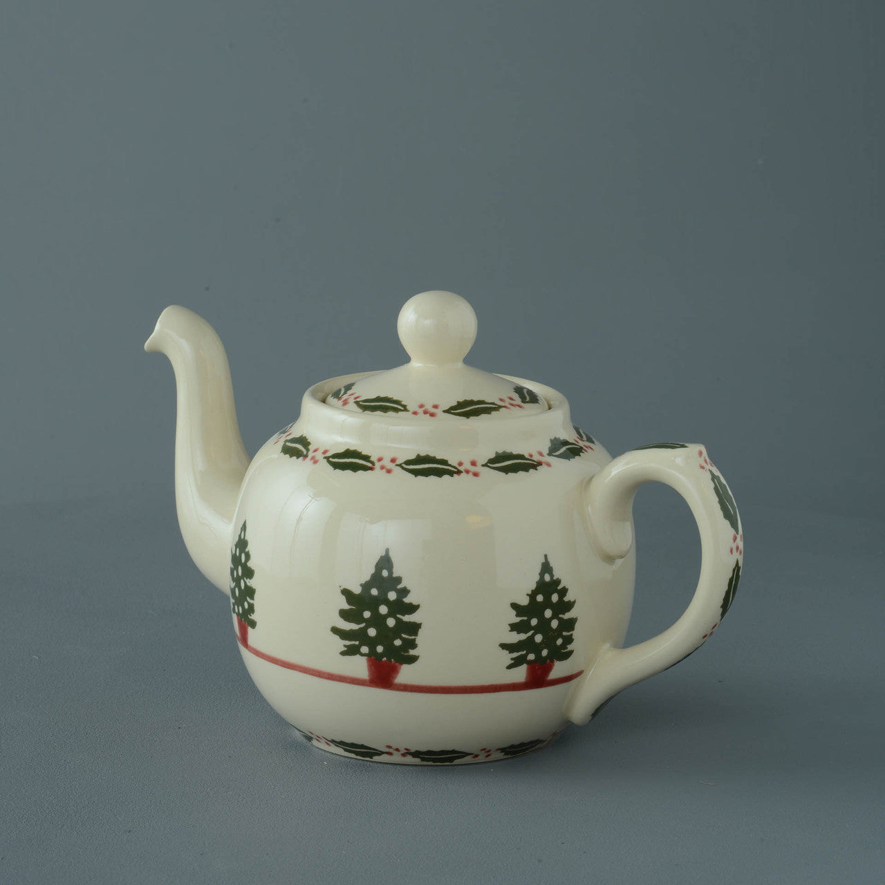 Brixton Pottery Christmas Tree handmade pottery 4 Cup teapot