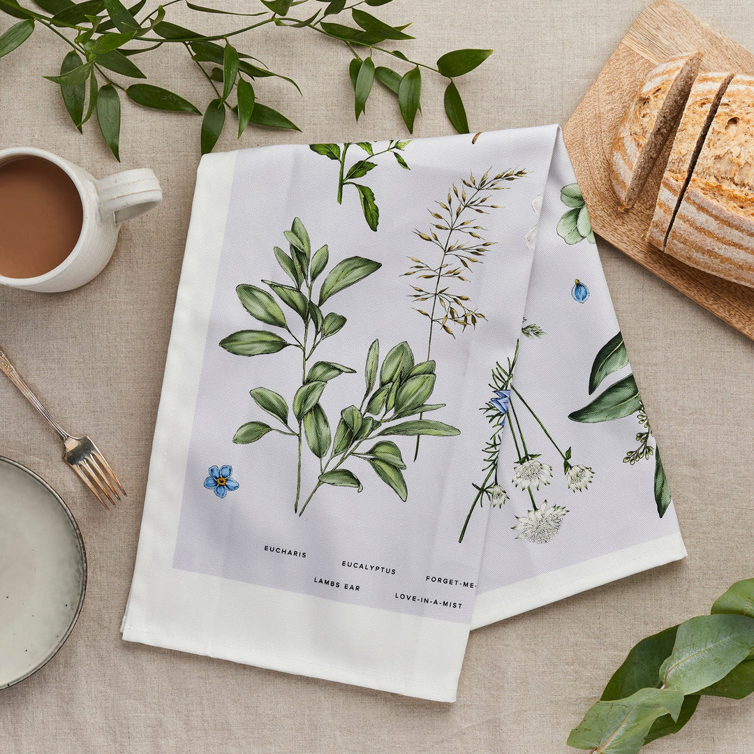Ethereal Tea Towel - Light Blue