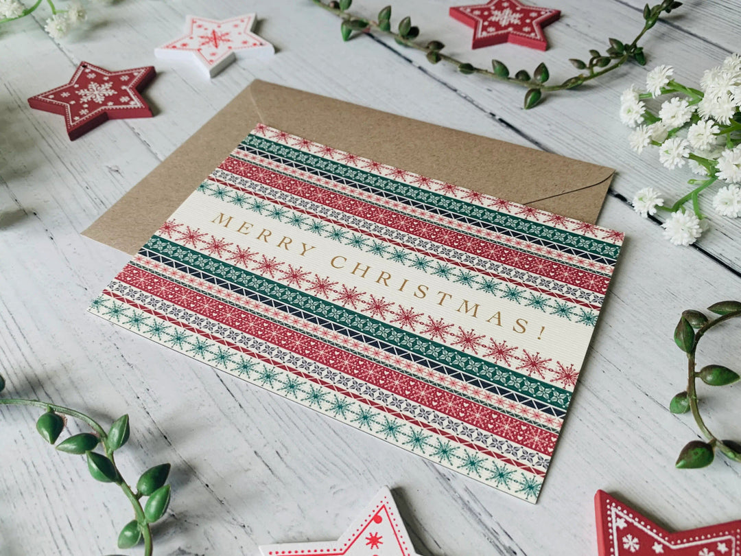 Xmas Jumper Christmas card by Becky Amelia.