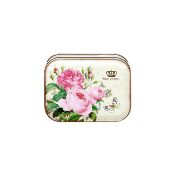 Nostalgia Roses Small Rectangular Tin Image