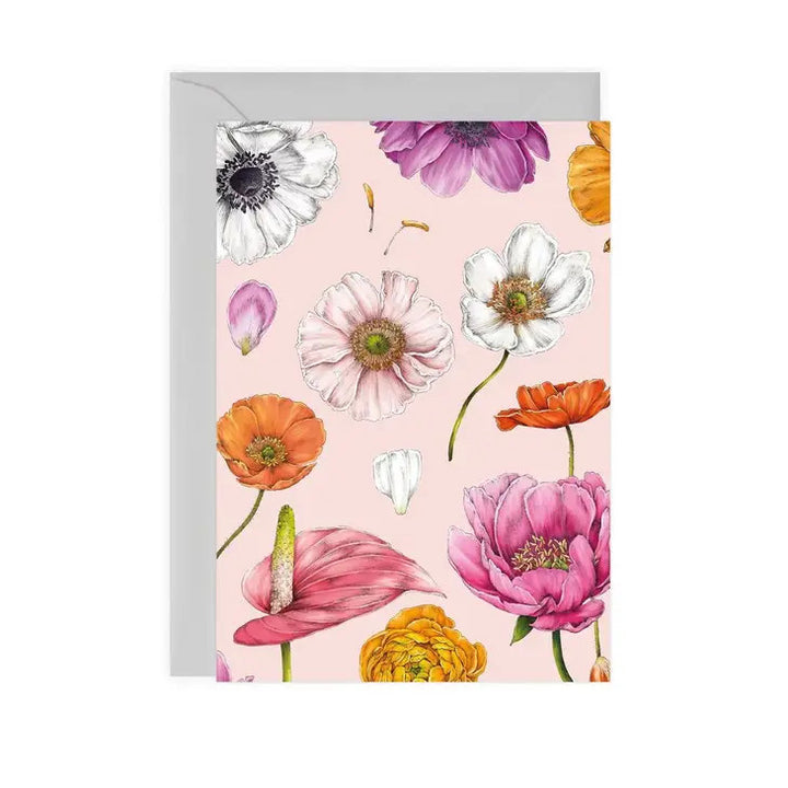Floral Brights - Pink - card