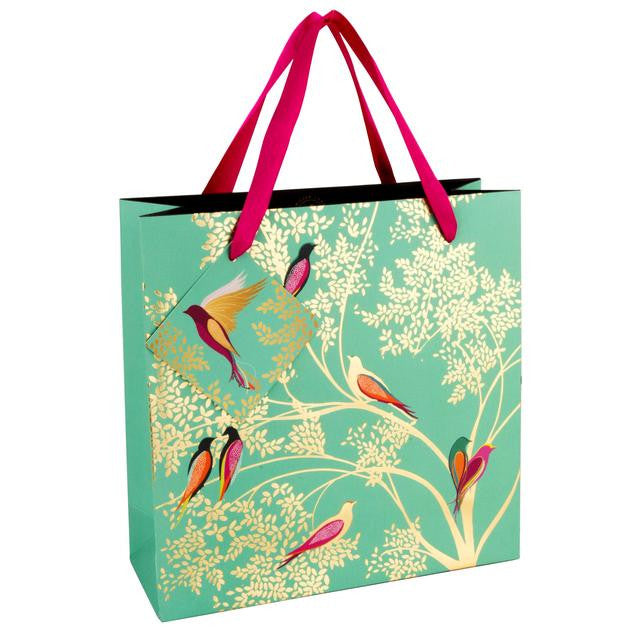 Medium Gift Bag in Sara Miller's Bird Design.