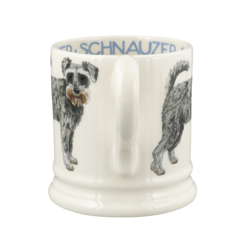 Emma Bridgewater Schnauzer Half Pint Mug. Handmade in England.