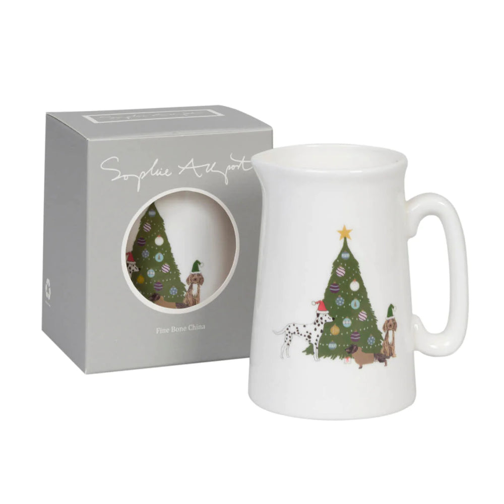Sophie Allport Christmas Dogs Small Jug boxed
