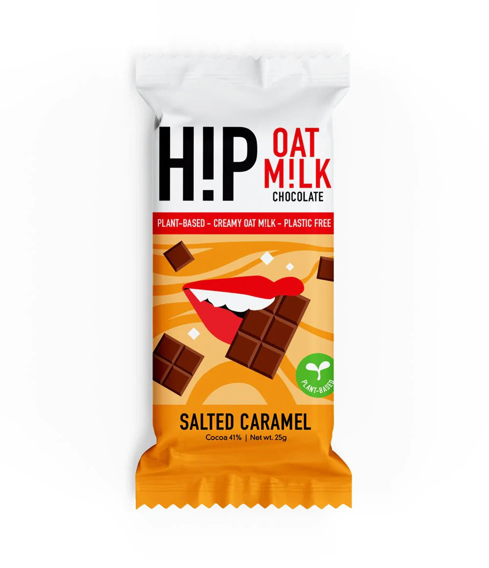 H!P Salted Caramel Oat Milk Chocolate Mini Bar 