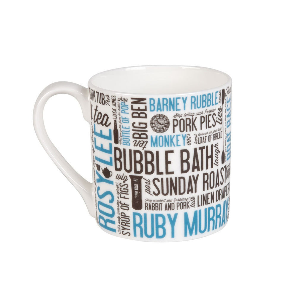 Cockney rhyming Slang Mug by Victoria Eggs.