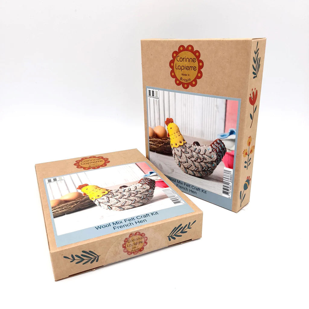 French Hen Felt Craft Mini Kit