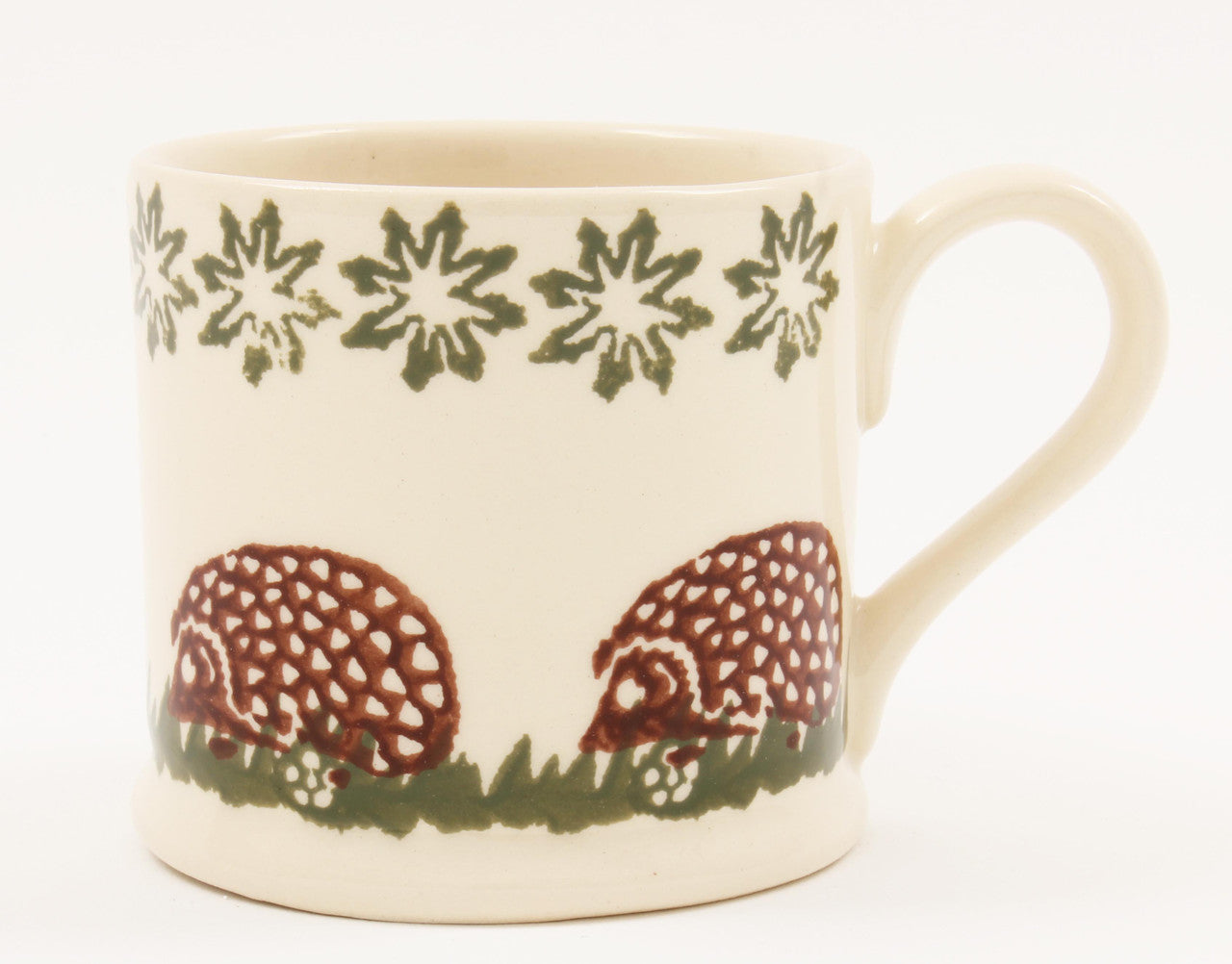 Brixton Pottery Hedgehog handmade pottery mug