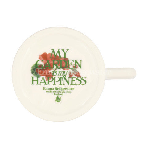 My Garden is My Happiness 1/2 pint mug from Emma Bridgewater. Made in England.