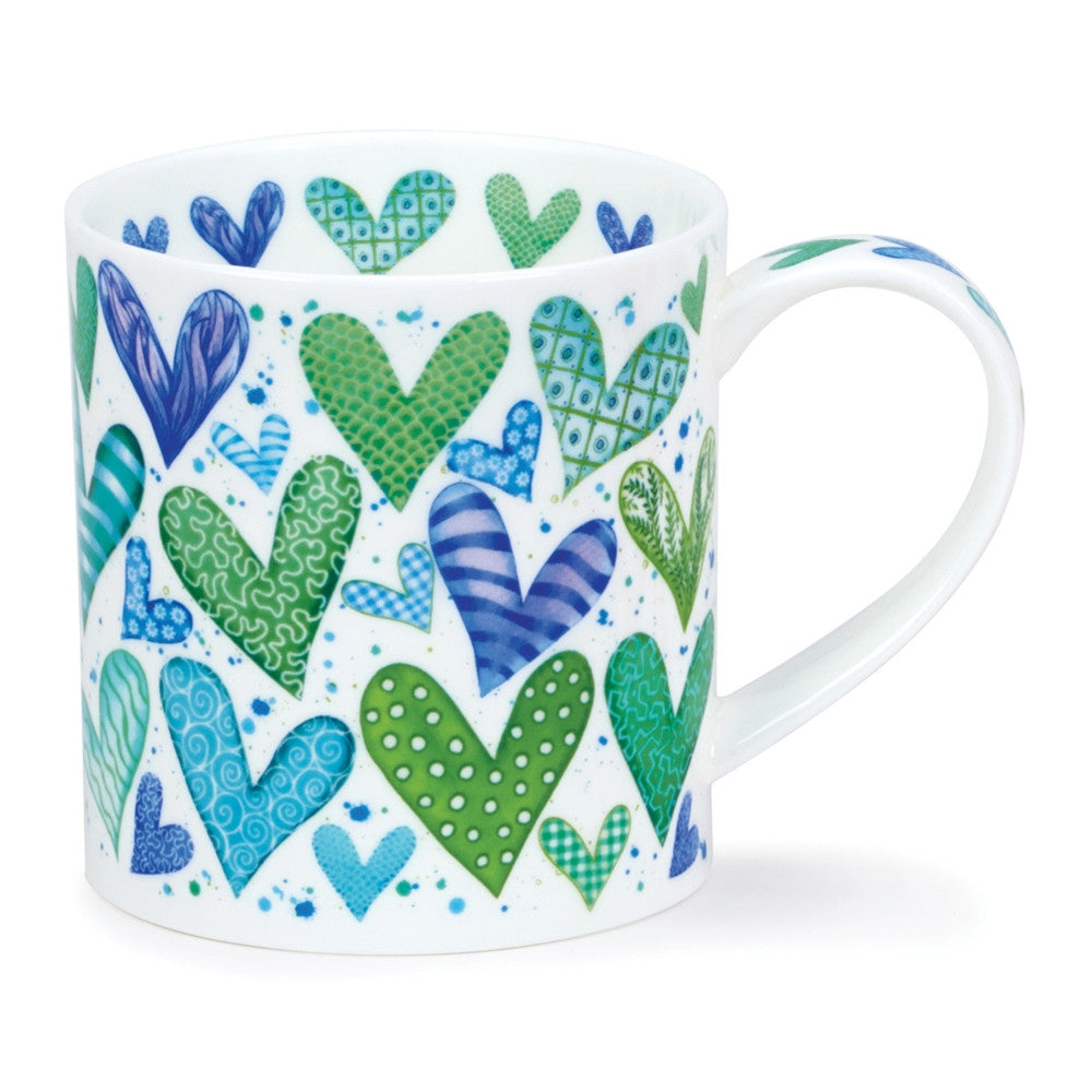 Fine bone china Dunoon Orkney With Love mug - Green