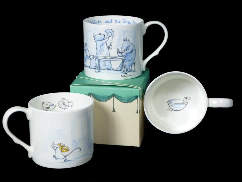 Goldilocks Blue mug by artist Anita Jeram