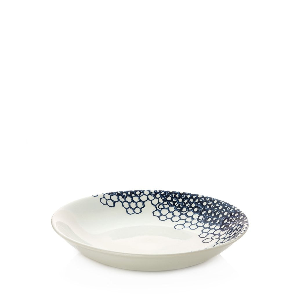 Burleigh Ink Blue Pollen Pasta Bowl