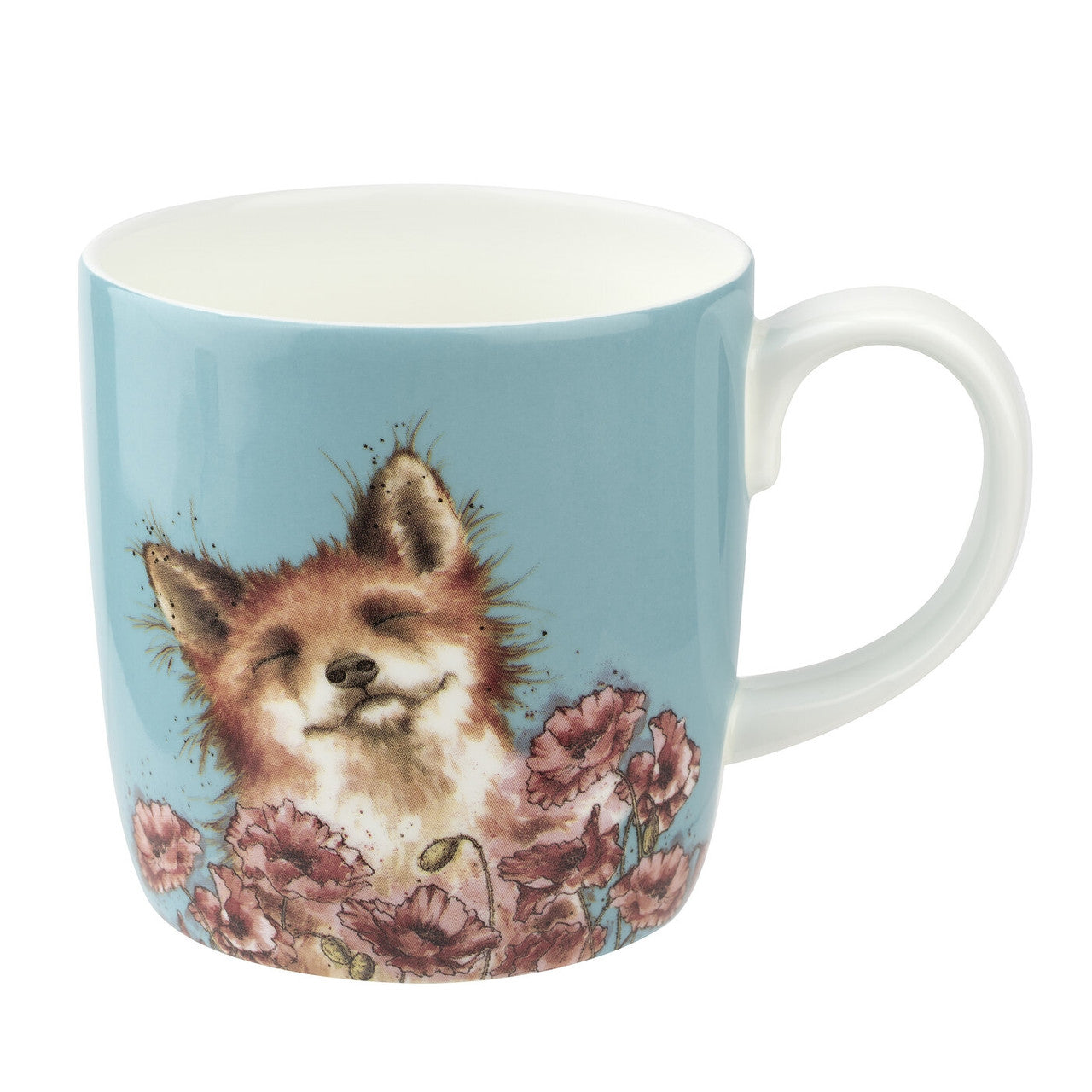 'Poppy Field' Bone China Mug from Wrendale Designs and Portmeirion