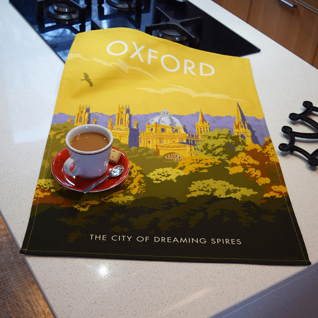 Oxford Dreaming Spires Tea Towel by Town Towels.