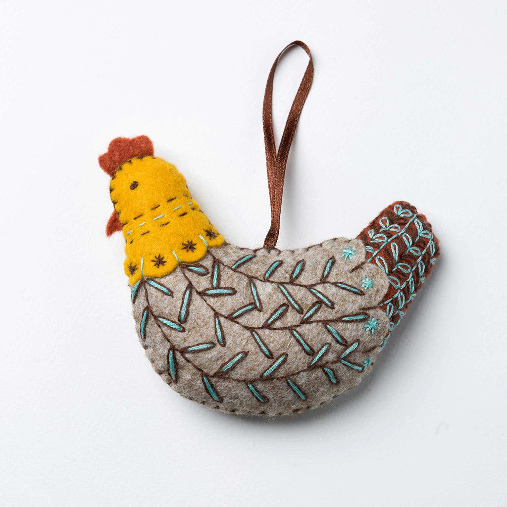 French Hen Felt Craft Mini Kit