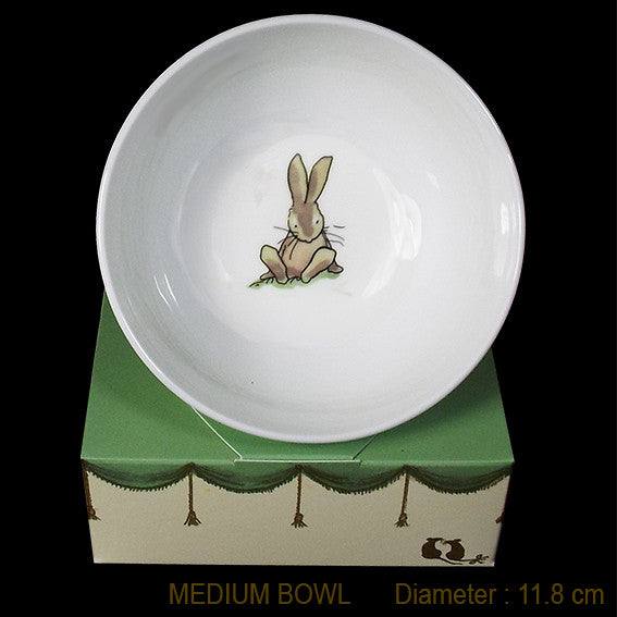 Bunny Sitting small china bowl by artist Anita Jeram from Two Bad Mice