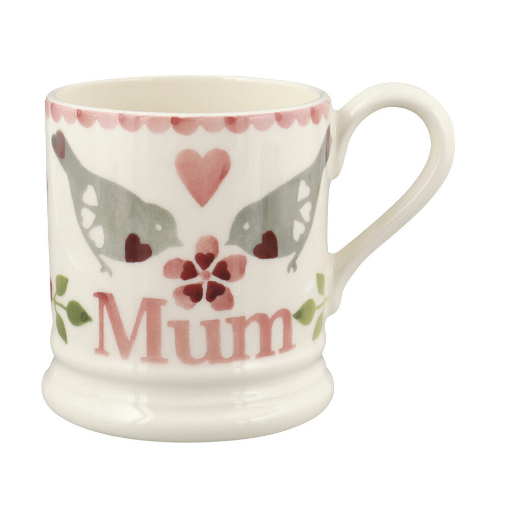 Lovebirds Mum Hand made Emma Bridgewater 1/2 pint mug