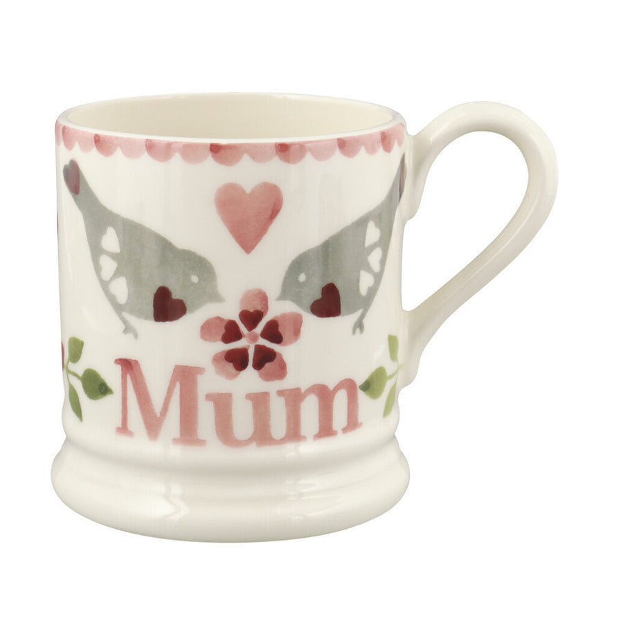 Lovebirds Mum Hand made Emma Bridgewater 1/2 pint mug