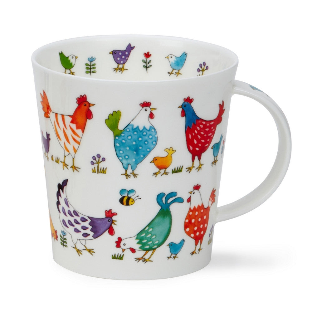 Dunoon Cairngorm Bright Colors Chicken Fine bone china mug