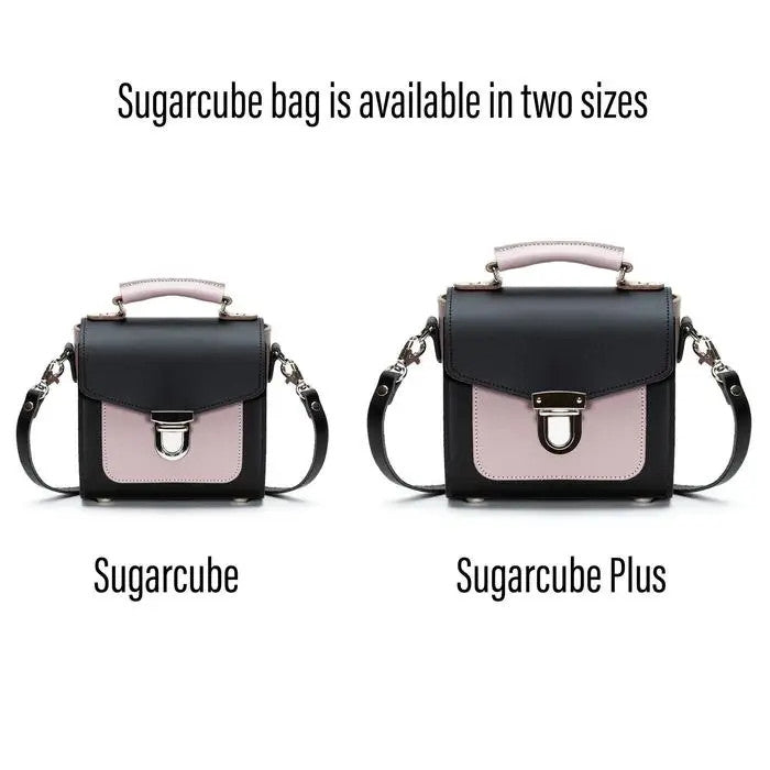 Handmade Leather Sugarcube Rose Truffle Small Handbag by Zatchels.