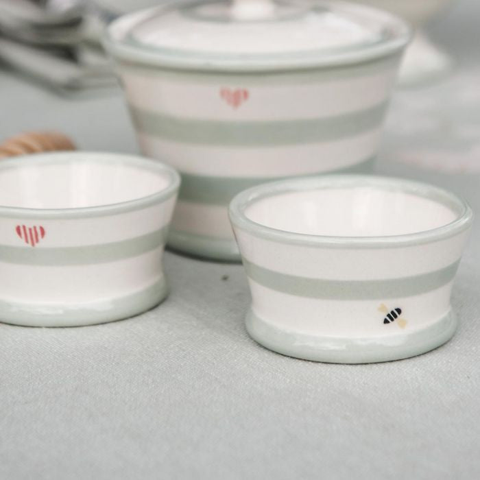 Susie Watson pottery Honey Bees Tea Light Holder