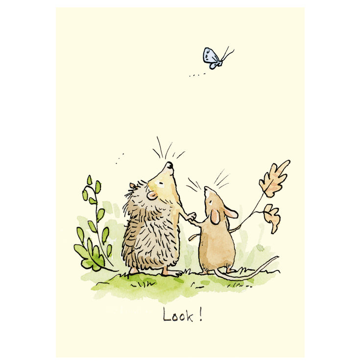Look! Greetings Card by Two Bad Mice